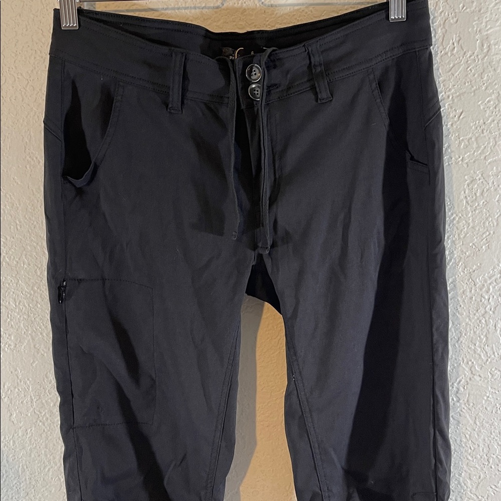 PrAna Women's Halle Pants W4HARG113 Hiking Roll Up Outdoor Stretch Black Size 6 - Picture 3 of 14